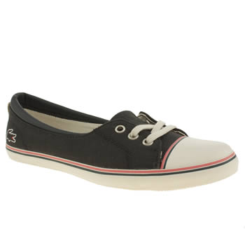 womens lacoste navy & white rohini trainers womens lacoste navy & white rohini trainers