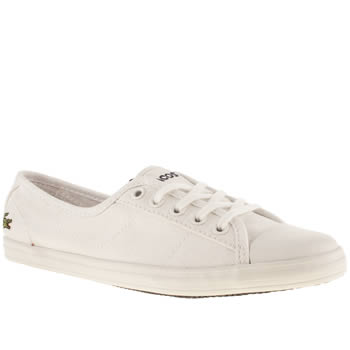 womens lacoste white ziane v trainers womens lacoste white ziane v trainers