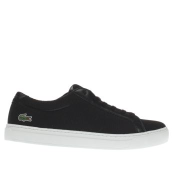 LACOSTE BLACK & WHITE L-12-12 TRAINERS LACOSTE BLACK & WHITE L-12-12 TRAINERS