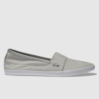 LACOSTE LIGHT GREY MARICE METALLIC PIQUÉ TRAINERS LACOSTE LIGHT GREY MARICE METALLIC PIQUÉ TRAINERS