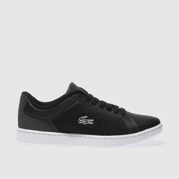 LACOSTE BLACK & WHITE ENDLINER TRAINERS LACOSTE BLACK & WHITE ENDLINER TRAINERS