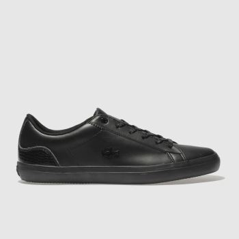 LACOSTE BLACK LEROND TRAINERS LACOSTE BLACK LEROND TRAINERS