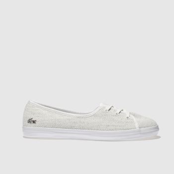 LACOSTE WHITE & SILVER ZAINE CHUNKY 318 TRAINERS LACOSTE WHITE & SILVER ZAINE CHUNKY 318 TRAINERS