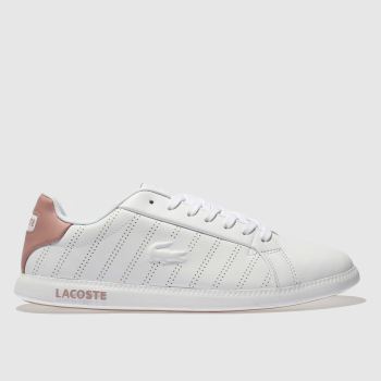 LACOSTE WHITE & PINK GRADUATE 318 TRAINERS LACOSTE WHITE & PINK GRADUATE 318 TRAINERS