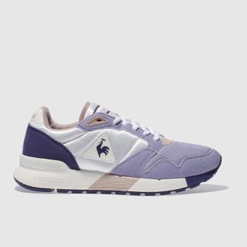 LE COQ SPORTIF WHITE & PURPLE OMEGA X MESH TRAINERS LE COQ SPORTIF WHITE & PURPLE OMEGA X MESH TRAINERS