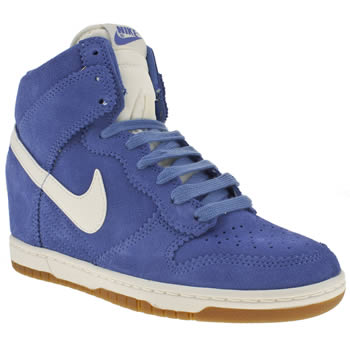 womens nike blue dunk sky hi trainers womens nike blue dunk sky hi trainers