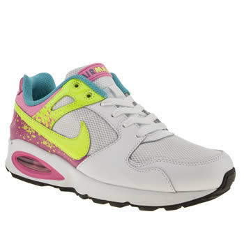 womens nike white & yellow air max coliseum trainers womens nike white & yellow air max coliseum trainers