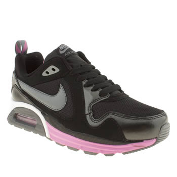 womens nike black & pink air max traxx trainers womens nike black & pink air max traxx trainers
