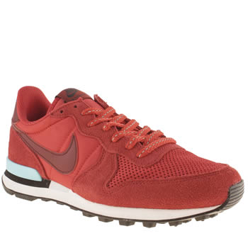 nike red internationalist trainers