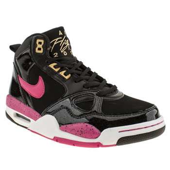 womens nike black & pink flight 13 trainers womens nike black & pink flight 13 trainers