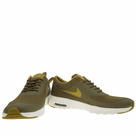 nike khaki air max thea trainers nike khaki air max thea trainers
