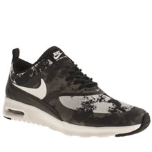 nike white and black air max thea trainers