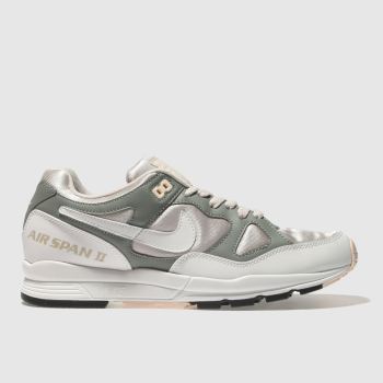 NIKE WHITE & GREEN AIR SPAN II TRAINERS NIKE WHITE & GREEN AIR SPAN II TRAINERS
