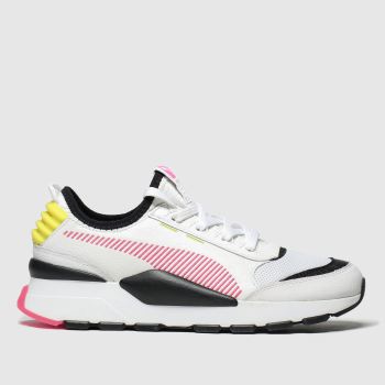 puma white & pink rs-0 reinvent trainers puma white & pink rs-0 reinvent trainers
