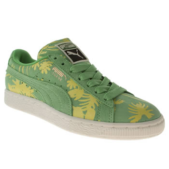 womens puma green suede classic tropicalia trainers womens puma green suede classic tropicalia trainers