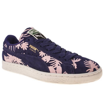 womens puma blue suede classic tropicalia trainers womens puma blue suede classic tropicalia trainers