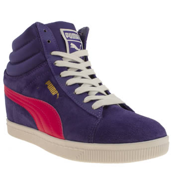 womens puma blue classic wedge trainers womens puma blue classic wedge trainers