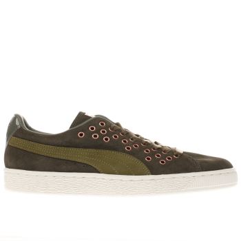PUMA KHAKI SUEDE XL LACE VR TRAINERS PUMA KHAKI SUEDE XL LACE VR TRAINERS