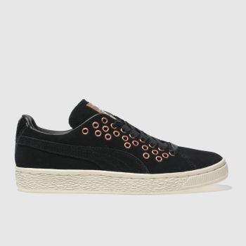PUMA BLACK & GOLD SUEDE XL LACE VR TRAINERS PUMA BLACK & GOLD SUEDE XL LACE VR TRAINERS