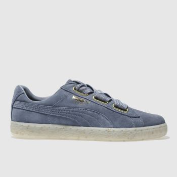 PUMA BLUE SUEDE HEART CELEBRATE TRAINERS PUMA BLUE SUEDE HEART CELEBRATE TRAINERS