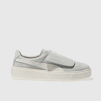 PUMA GREY PLATFORM STRAP TRAINERS PUMA GREY PLATFORM STRAP TRAINERS