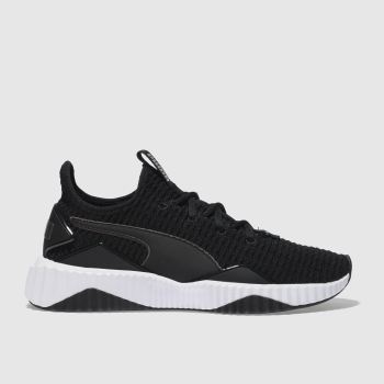 PUMA BLACK & WHITE DEFY TRAINERS PUMA BLACK & WHITE DEFY TRAINERS