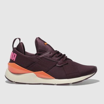 PUMA BURGUNDY MUSE CHASE TRAINERS PUMA BURGUNDY MUSE CHASE TRAINERS