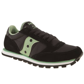 womens saucony black & green jazz lo pro trainers womens saucony black & green jazz lo pro trainers