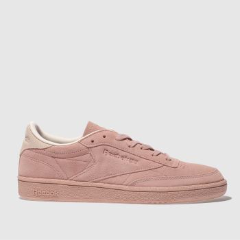 REEBOK PALE PINK CLUB C 85 NUBUCK TRAINERS REEBOK PALE PINK CLUB C 85 NUBUCK TRAINERS