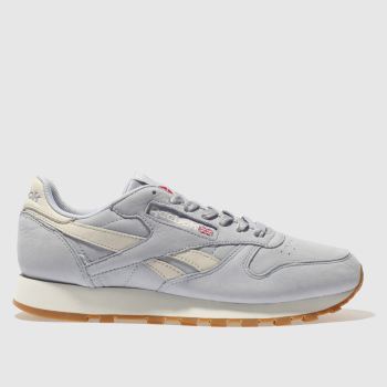REEBOK PALE BLUE CLASSIC LEATHER NUBUCK TRAINERS REEBOK PALE BLUE CLASSIC LEATHER NUBUCK TRAINERS