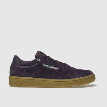 REEBOK PURPLE CLUB C 85 FVS GUM TRAINERS REEBOK PURPLE CLUB C 85 FVS GUM TRAINERS