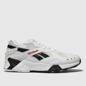 REEBOK WHITE & BLACK AZTREK TRAINERS REEBOK WHITE & BLACK AZTREK TRAINERS