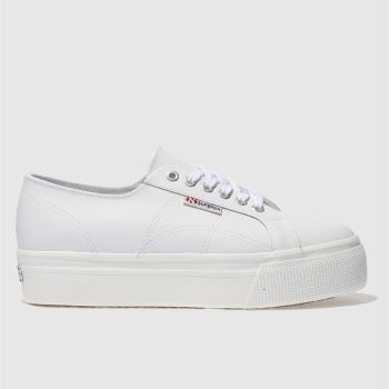 SUPERGA WHITE 2790 FLATFORM TRAINERS SUPERGA WHITE 2790 FLATFORM TRAINERS