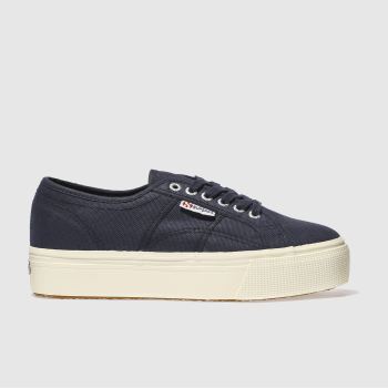 SUPERGA NAVY 2790 FLATFORM TRAINERS SUPERGA NAVY 2790 FLATFORM TRAINERS