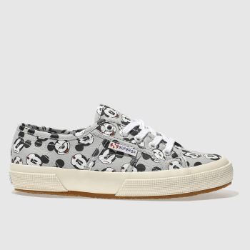 SUPERGA GREY & BLACK 2750 DISNEY MICKEY MOUSE TRAINERS SUPERGA GREY & BLACK 2750 DISNEY MICKEY MOUSE TRAINERS