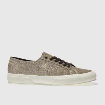 SUPERGA GOLD 2750 MICROGLITTER TRAINERS SUPERGA GOLD 2750 MICROGLITTER TRAINERS