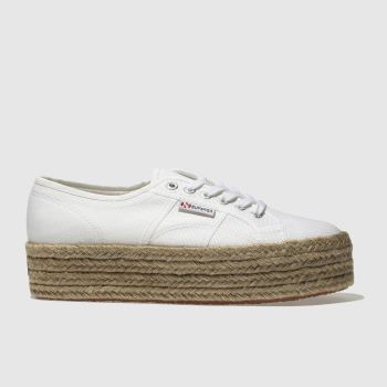 SUPERGA WHITE 2790 COTROPE TRAINERS SUPERGA WHITE 2790 COTROPE TRAINERS