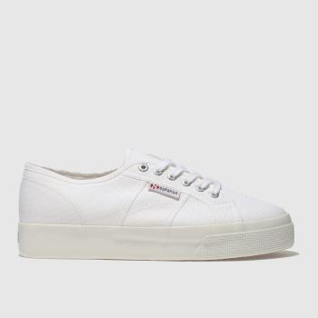 SUPERGA WHITE 2730 COTU CANVAS TRAINERS SUPERGA WHITE 2730 COTU CANVAS TRAINERS