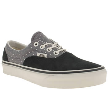 womens vans navy & white era iii chambray polka dot trainers womens vans navy & white era iii chambray polka dot trainers