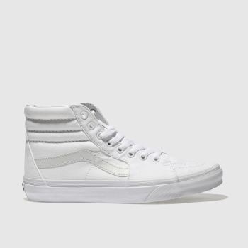 VANS WHITE SK8-HI TRAINERS VANS WHITE SK8-HI TRAINERS