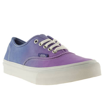 womens vans purple authentic slim trainers womens vans purple authentic slim trainers