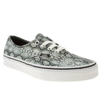 womens vans white & black authentic viiii trainers womens vans white & black authentic viiii trainers