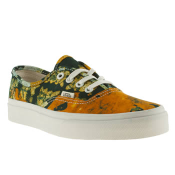womens vans yellow x della authentic viiii trainers womens vans yellow x della authentic viiii trainers