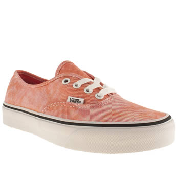 womens vans peach authentic viiii trainers womens vans peach authentic viiii trainers