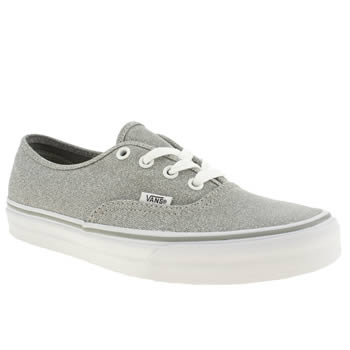 womens vans silver authentic viiii shimmer trainers womens vans silver authentic viiii shimmer trainers