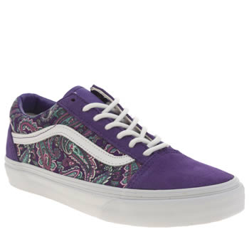 vans purple skool womens trainers