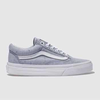 VANS PALE BLUE OLD SKOOL TRAINERS VANS PALE BLUE OLD SKOOL TRAINERS