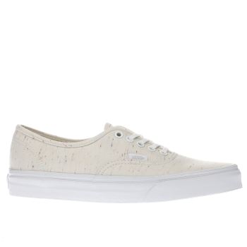 VANS CREAM AUTHENTIC SPECKLED JERSEY TRAINERS VANS CREAM AUTHENTIC SPECKLED JERSEY TRAINERS