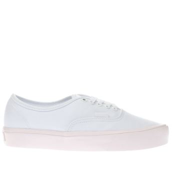 VANS WHITE & PINK AUTHENTIC LITE TRAINERS VANS WHITE & PINK AUTHENTIC LITE TRAINERS