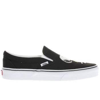 VANS BLACK & WHITE SLIP-ON PEANUTS BEST FRIEND TRAINERS VANS BLACK & WHITE SLIP-ON PEANUTS BEST FRIEND TRAINERS
